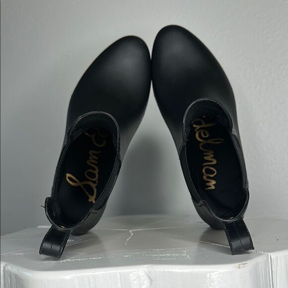Sam Edelman Tinsley Black Chelsea Rain Boots - Size 7 (A-1644) - Picture 11 of 12